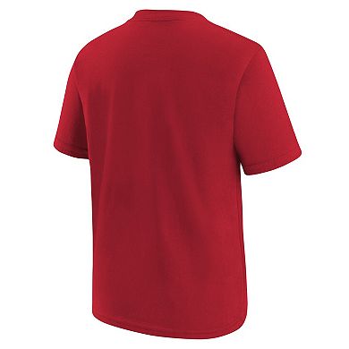 Youth Nike Red Kansas City Chiefs Logo T-Shirt