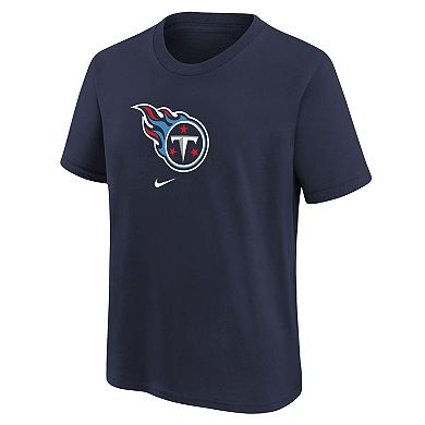 Youth Nike Navy Tennessee Titans Logo T-Shirt