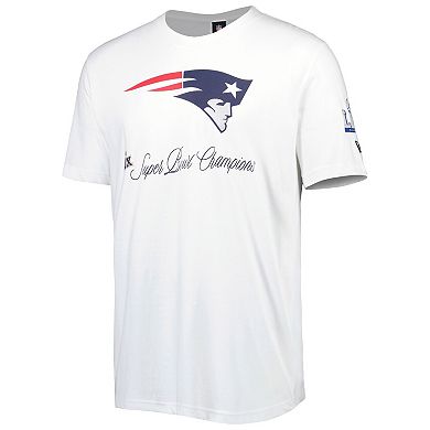 Men's New Era White New England Patriots Historic Champs T-Shirt