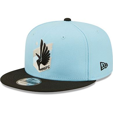 Men's New Era Light Blue/Black Minnesota United FC Two-Tone 9FIFTY Snapback Hat