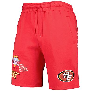 Men's New Era Scarlet San Francisco 49ers Historic Champs Shorts