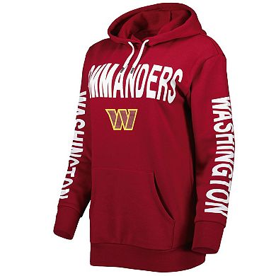 Women's G-III 4Her by Carl Banks Burgundy Washington Commanders Extra Point Pullover Hoodie