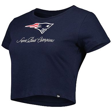 Women's New Era Navy New England Patriots Historic Champs T-Shirt