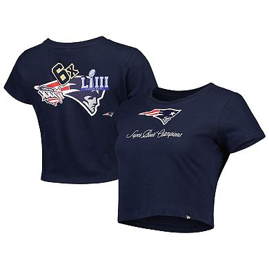 Women's New Era Navy New England Patriots Historic Champs T-Shirt