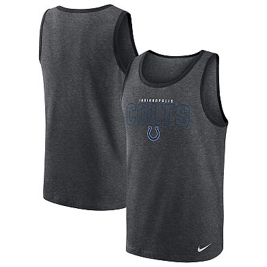 Men's Nike Heathered Charcoal Indianapolis Colts Tri-Blend Tank Top