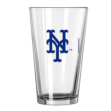 New York Mets 16oz. Team Wordmark Game Day Pint Glass