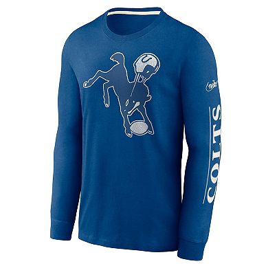 Men's Nike Royal Indianapolis Colts Fashion Long Sleeve T-Shirt