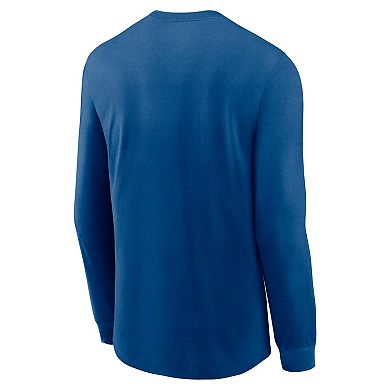 Men's Nike Royal Indianapolis Colts Fashion Long Sleeve T-Shirt