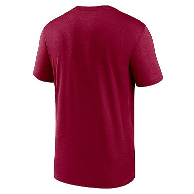 Men's Nike Burgundy Washington Football Team Logo Essential Legend Team Performance T-Shirt