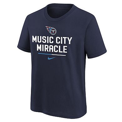 Youth Nike Navy Tennessee Titans Team Slogan T-Shirt