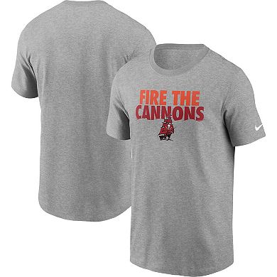 Men's Nike Heathered Gray Tampa Bay Buccaneers Hometown Collection Cannons T-Shirt