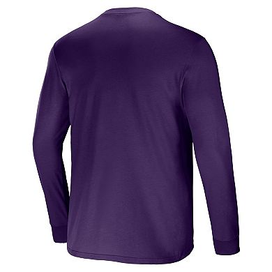 Men's NFL x Darius Rucker Collection by Fanatics Purple Baltimore Ravens Team Long Sleeve Pocket T-Shirt
