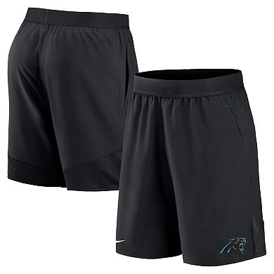 Men's Nike Black Carolina Panthers Stretch Woven Shorts