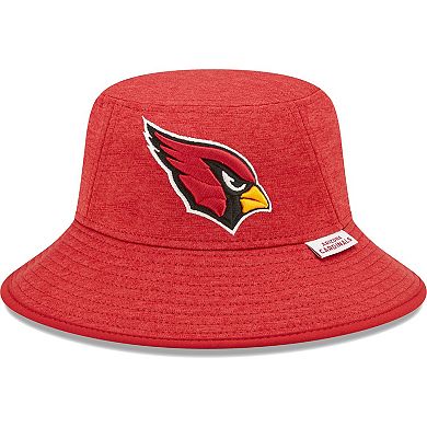 Men's New Era Heather Cardinal Arizona Cardinals Bucket Hat