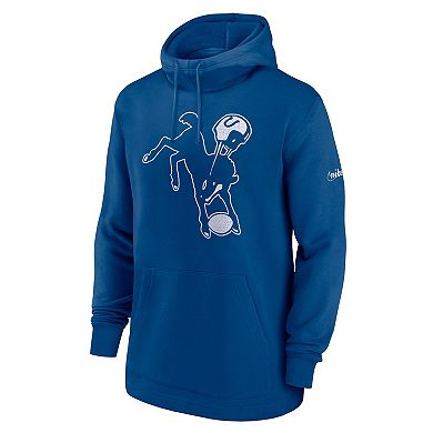 Men's Nike Royal Indianapolis Colts Classic Pullover Hoodie
