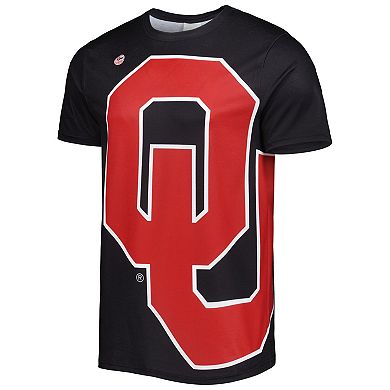 Men's Dyme Lyfe Black Oklahoma Sooners Big Logo T-Shirt