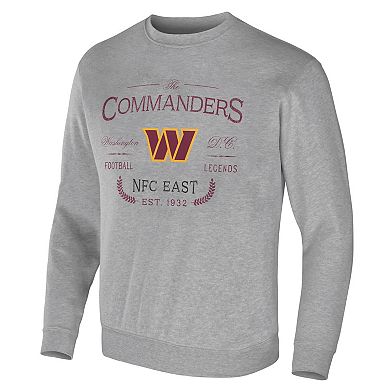 Men's NFL x Darius Rucker Collection by Fanatics Heather Gray Washington Commanders Pullover Sweatshirt