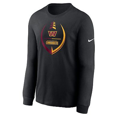 Men's Nike Black Washington Commanders Icon Legend Long Sleeve T-Shirt