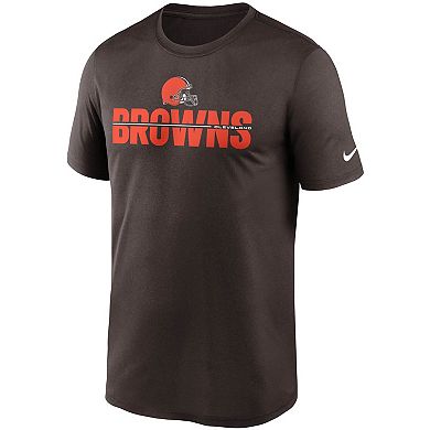 Men's Nike Brown Cleveland Browns Legend Microtype Performance T-Shirt