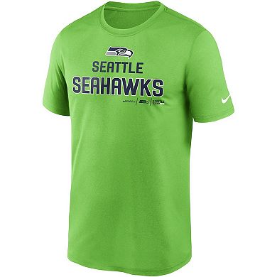 Men's Nike Neon Green Seattle Seahawks Legend Community Performance T-Shirt