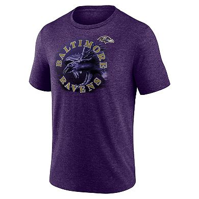 Men's Fanatics Branded Heathered Purple Baltimore Ravens Sporting Chance T-Shirt