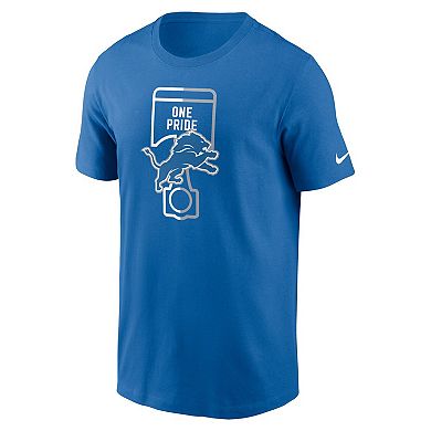 Men's Nike Blue Detroit Lions Essential Local Phrase T-Shirt