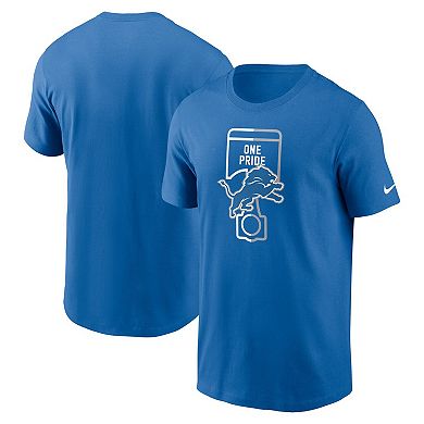 Men's Nike Blue Detroit Lions Essential Local Phrase T-Shirt