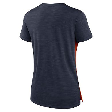 Women's Nike Orange/Navy Chicago Bears Impact Exceed Performance Notch Neck T-Shirt