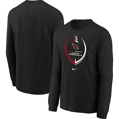 Toddler Nike Black Arizona Cardinals Icon Long Sleeve T-Shirt