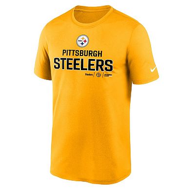 Men's Nike Gold Pittsburgh Steelers Legend Community Performance T-Shirt