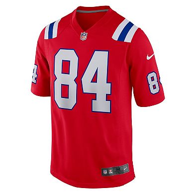 Men's Nike Kendrick Bourne Red New England Patriots Game Jersey