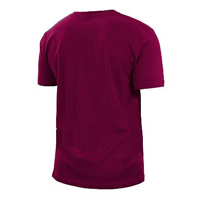 Men's New Era Burgundy Washington Commanders 2022 Sideline Ink Dye T-Shirt