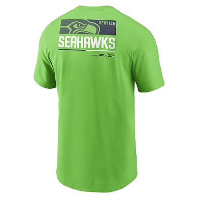 Men's Nike Neon Green Seattle Seahawks Team Incline T-Shirt