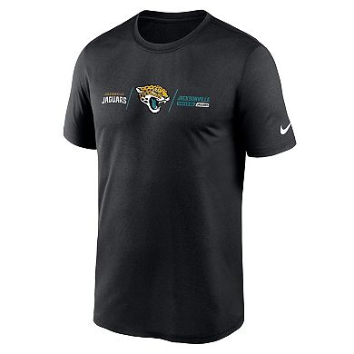 Men's Nike Black Jacksonville Jaguars Horizontal Lockup Legend Performance T-Shirt