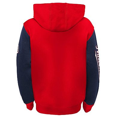 Youth Red Washington Nationals Poster Board Full-Zip Hoodie