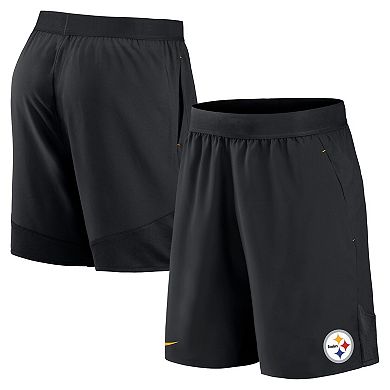 Men's Nike Black Pittsburgh Steelers Stretch Woven Shorts