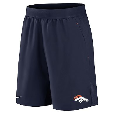 Men's Nike Navy Denver Broncos Stretch Woven Shorts