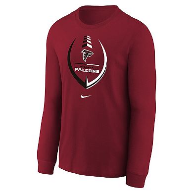 Toddler Nike Red Atlanta Falcons Icon Long Sleeve T-Shirt