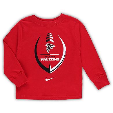 Toddler Nike Red Atlanta Falcons Icon Long Sleeve T-Shirt