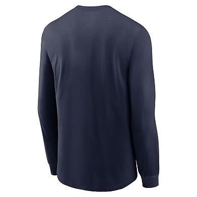 Men's Nike College Navy Seattle Seahawks Icon Legend Long Sleeve Performance T-Shirt