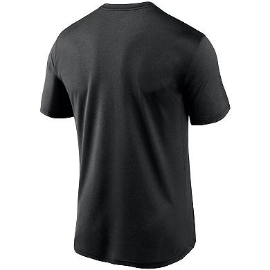Men's Nike Black Carolina Panthers Logo Essential Legend Performance T-Shirt