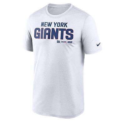 Men's Nike White New York Giants Legend Community Performance T-Shirt