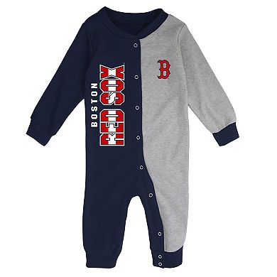 Infant Navy/Gray Boston Red Sox Halftime Sleeper