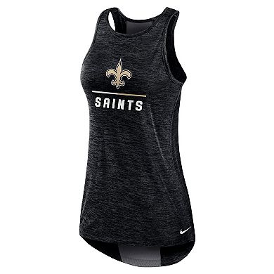 Women's Nike Black New Orleans Saints High Neck Performance Tank Top