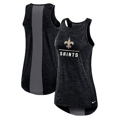 Women's Nike Black New Orleans Saints High Neck Performance Tank Top