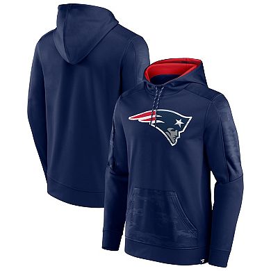Men's Fanatics Branded Navy New England Patriots On The Ball Pullover Hoodie
