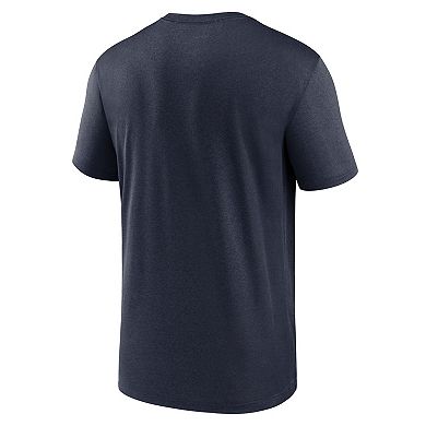 Men's Nike Navy Houston Texans Horizontal Lockup Legend T-Shirt
