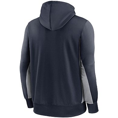 Men's Nike Navy/Gray Chicago Bears Mascot Performance Full-Zip Hoodie