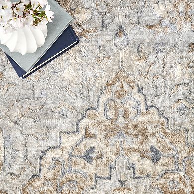 nuLoom Vintage Medallion Thea Area Rug