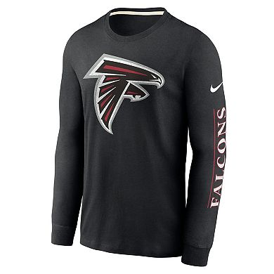 Men's Nike Black Atlanta Falcons Fashion Long Sleeve T-Shirt